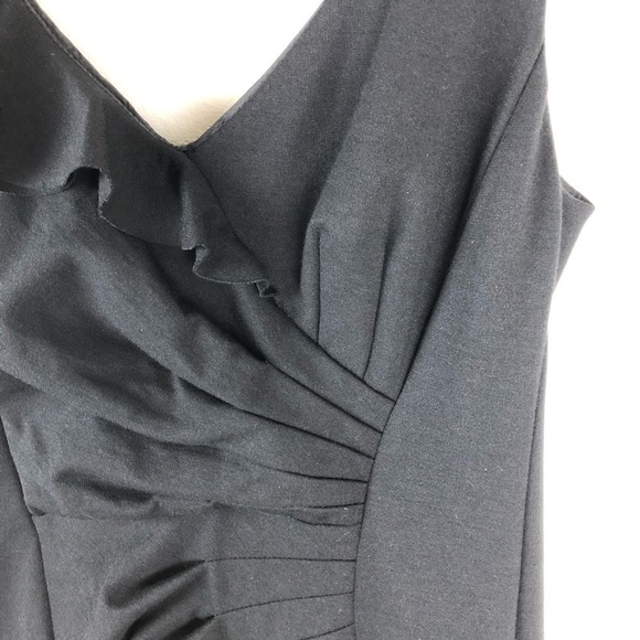 Nanette Lepore- Black some ruffled shoulder dress - Picture 6 of 15